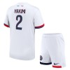 Camisolas Paris Saint-Germain Achraf Hakimi 2 Criança 2º Equipamento Alternativa 2024-25 Manga Curta